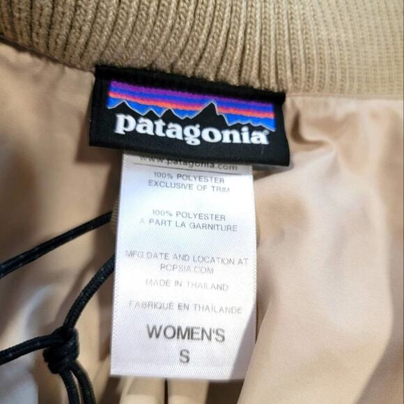 2014 Patagonia Fuzzy Fleece Cream White Parka Jacket - S - Picture 10 of 12